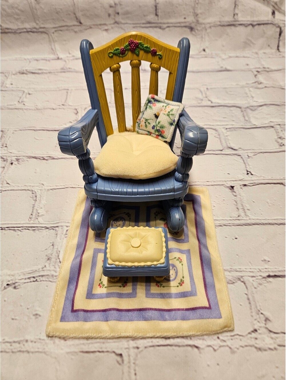 1999 Briarberry Rocker with Footstool by Fisher Price